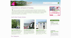 Desktop Screenshot of campingexpert.co.uk